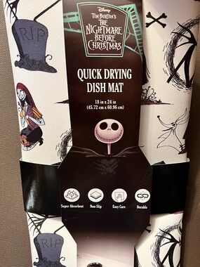 The Nightmare Before Christmas Quick Drying Dish Mat